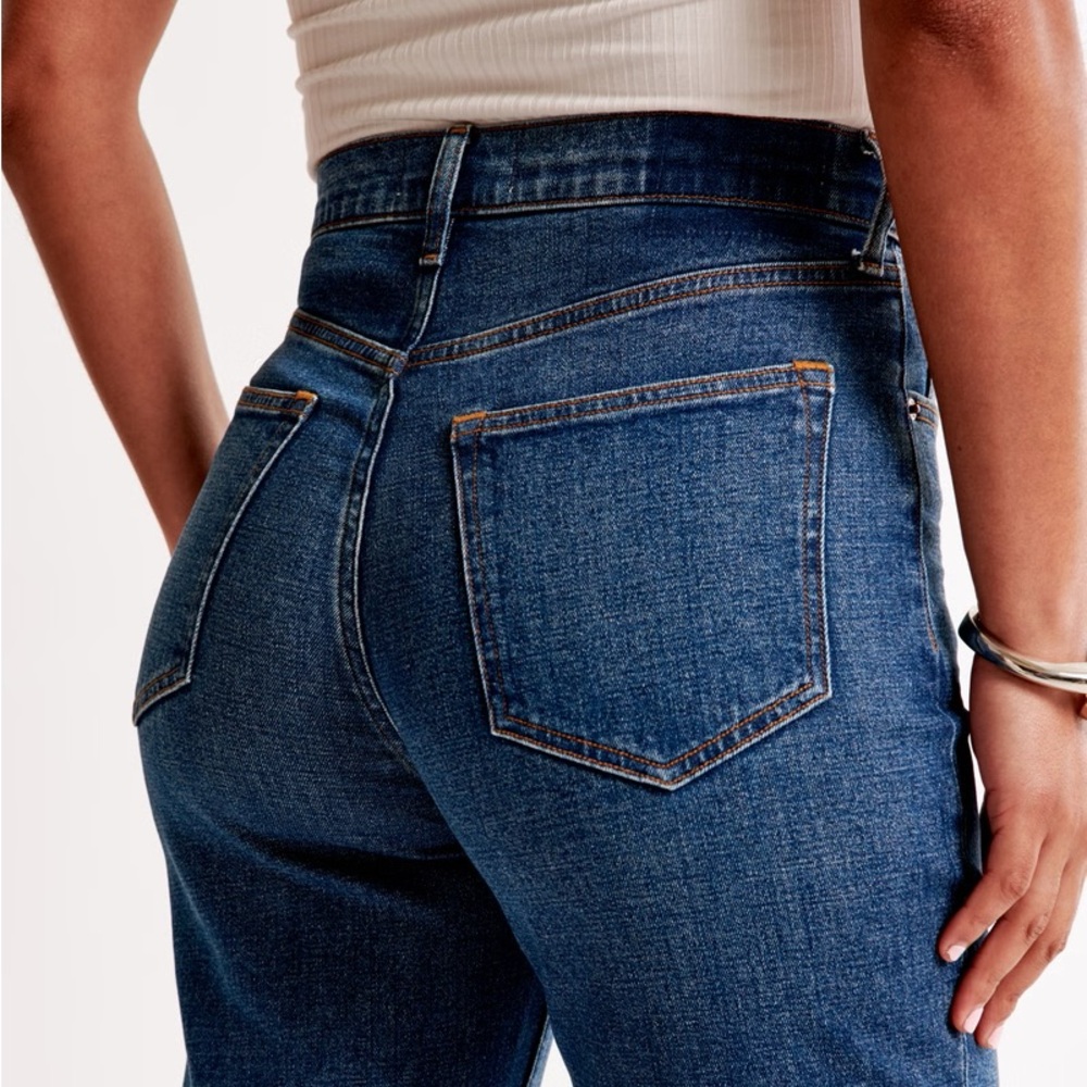 Abercrombie & Fitch 90s Slim Straight Ultra High Rise Curve Love size 0 Regular